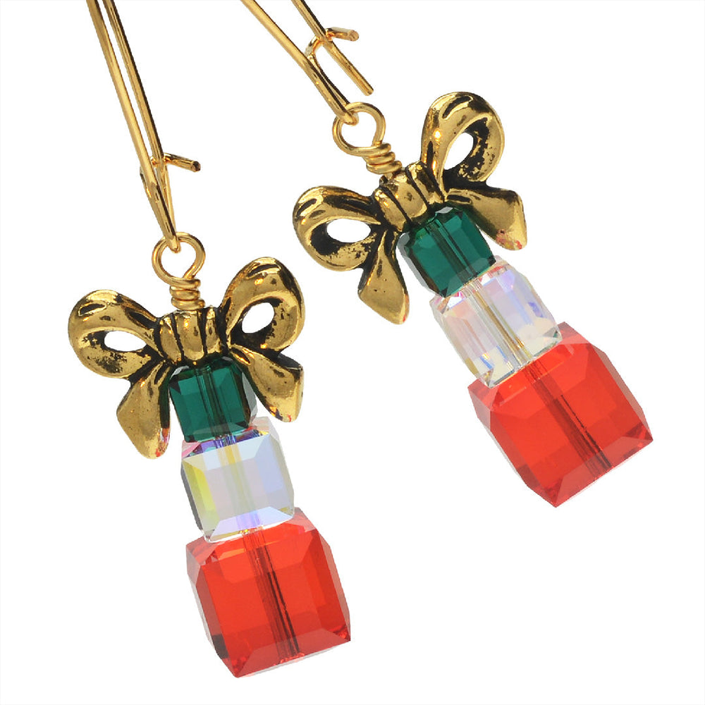 Holiday Gift Box Earrings