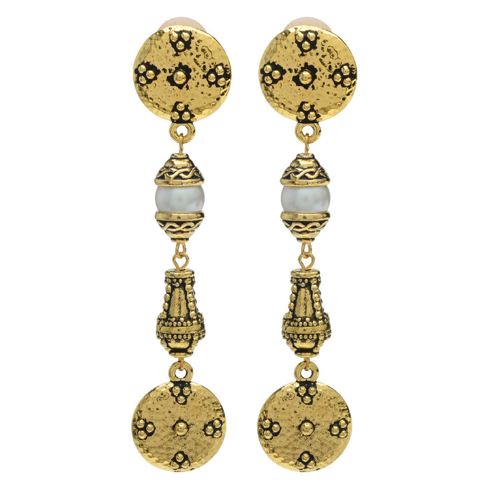 Retired - Opulence Clip on Earrings in Gold