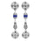 Opulence Clip on Earrings in Silver