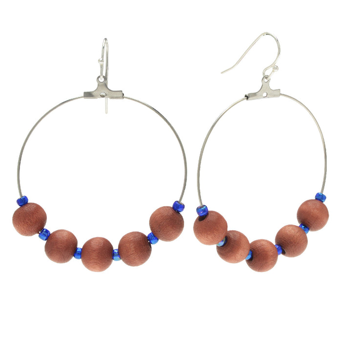 Blue Island Hoop Earrings