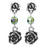 Silver Succulent Earrings