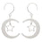 Silver Moon and Stars Earrings