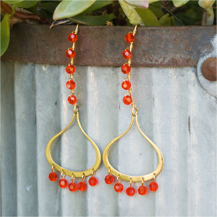 Mediterranean Tangerine Earrings (Reboot)