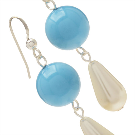 Vintage Style Pearl Drop Earrings