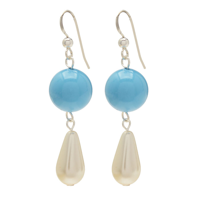 Vintage Style Pearl Drop Earrings
