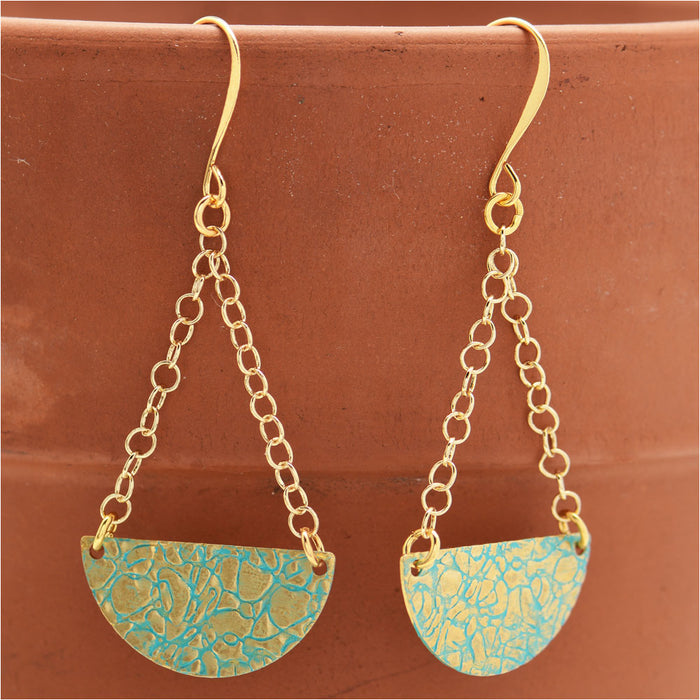 Retired - Ancient Verdigris Earrings