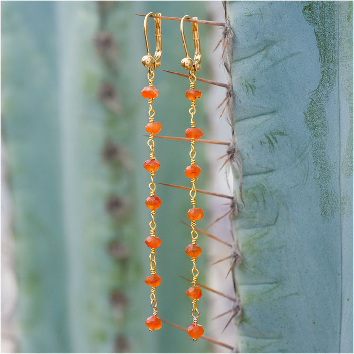 Falling Gemstone Earrings