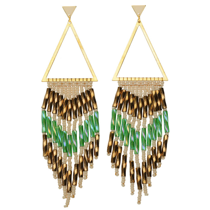 Fanned Out Fringe Earrings