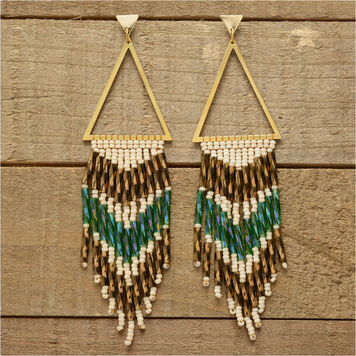Fanned Out Fringe Earrings