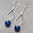 Navy Blue Diamond Earrings