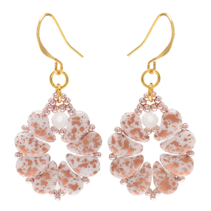 Piper Paisley Duo Earrings in Copper Splash