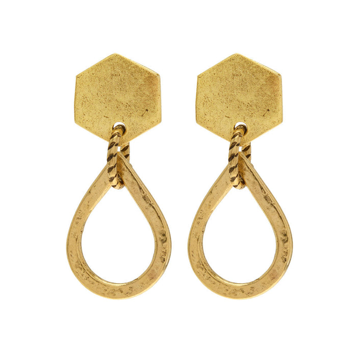 Honeycomb Drip Earrings