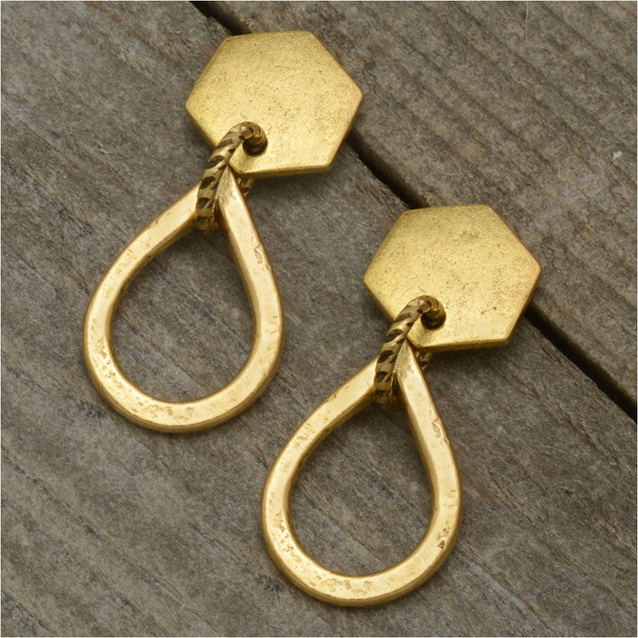 Honeycomb Drip Earrings