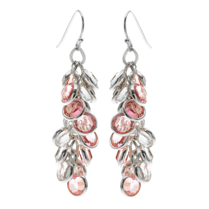 Retired - Light Rose Spiral Earrings