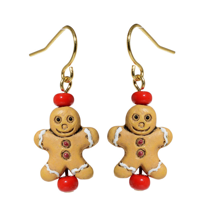 Retired - The Little Gingerbread Man Earrings
