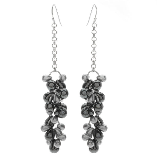 Retired - Hematite Cluster Earrings