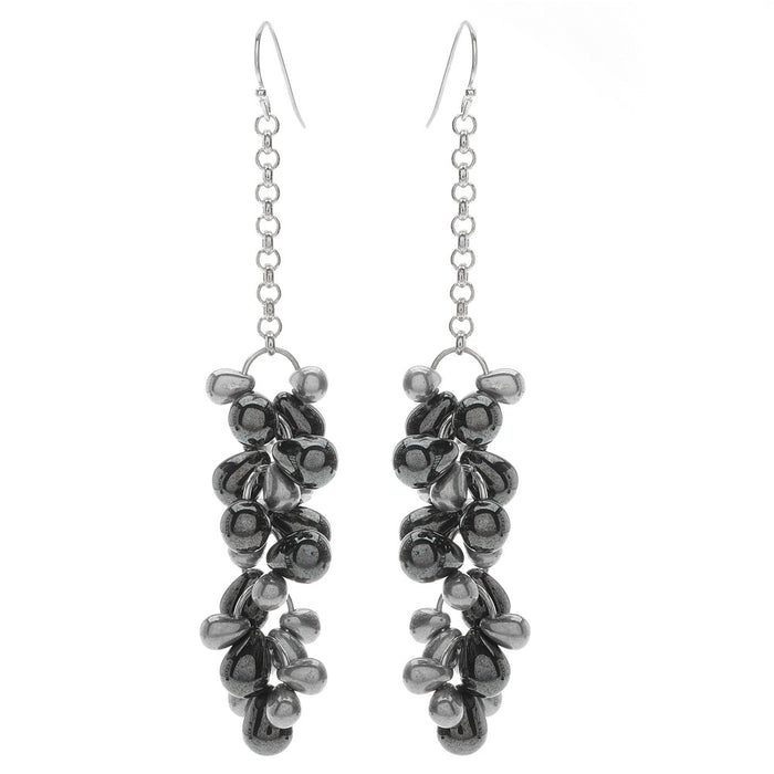 Retired - Hematite Cluster Earrings