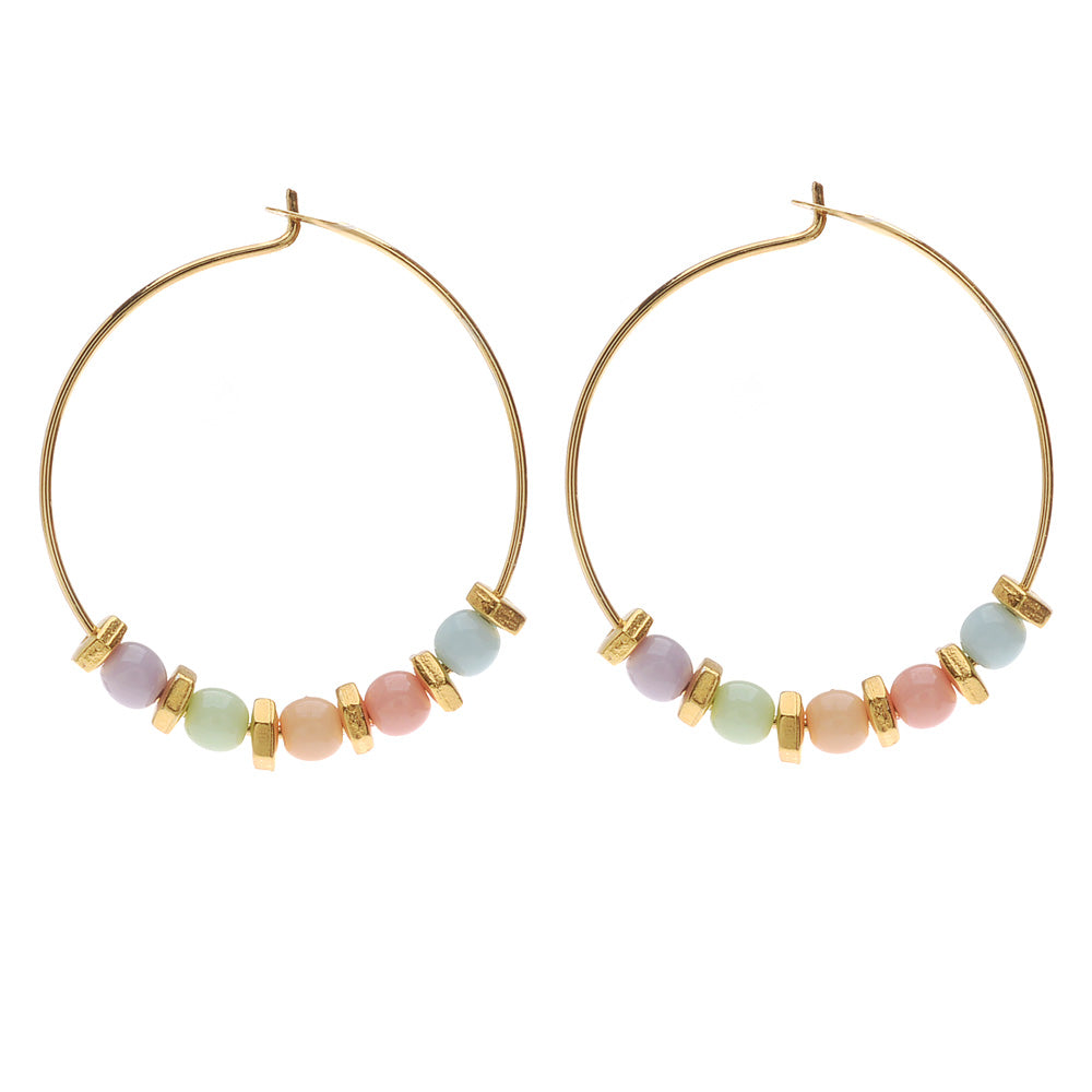Retired - Petite Pastel Hoop Earrings