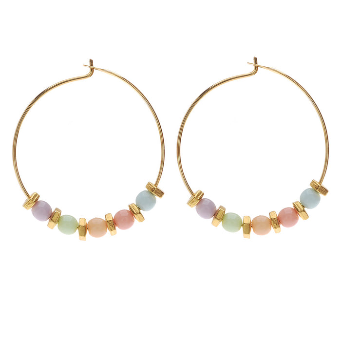 Retired - Petite Pastel Hoop Earrings