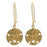 Retired - Gold Sand Dollar Earrings