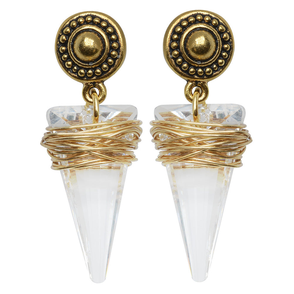 Retired - Crystal Spike Earrings