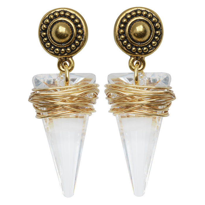 Retired - Crystal Spike Earrings