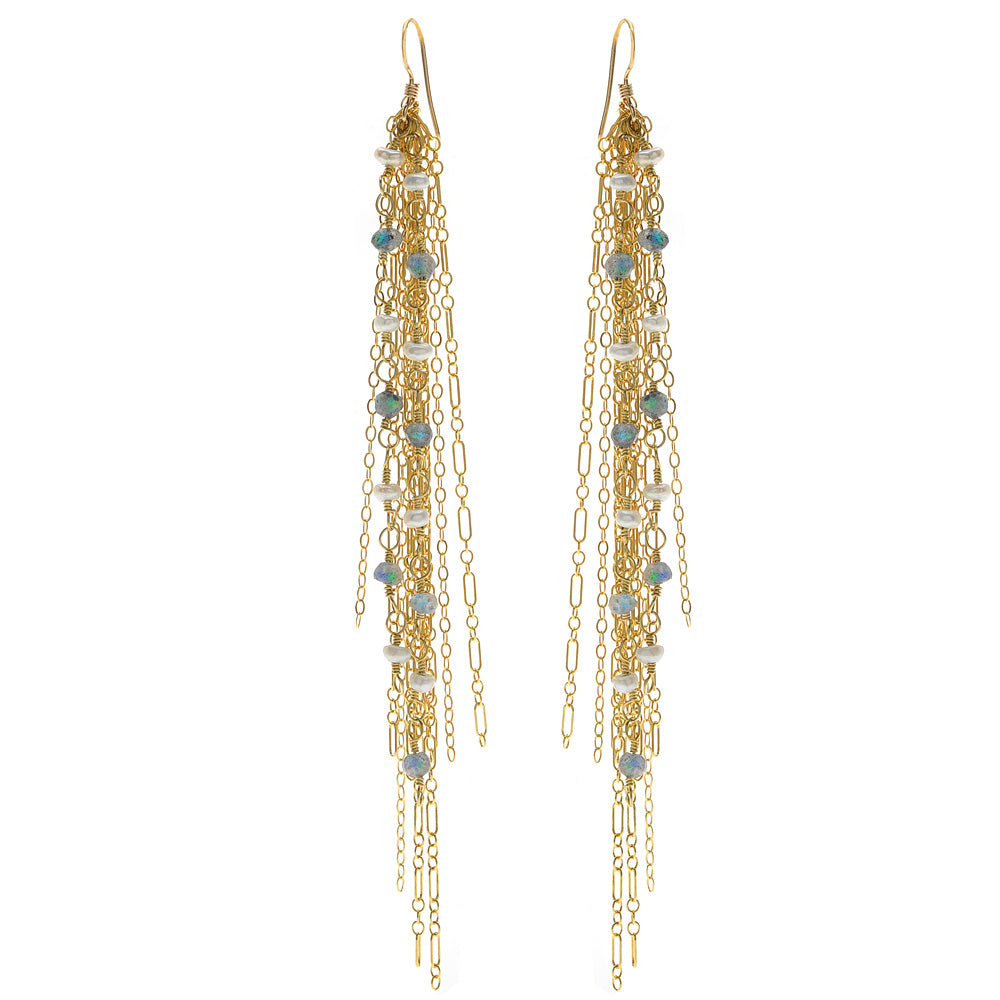Cascading Gemstone Earrings