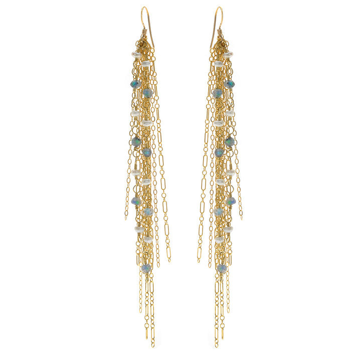 Cascading Gemstone Earrings