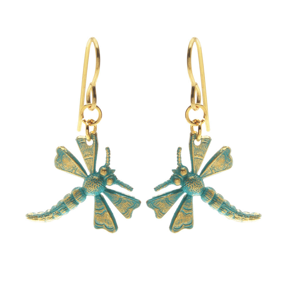 Retired - Teal Dragonfly Earrings