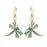 Retired - Teal Dragonfly Earrings