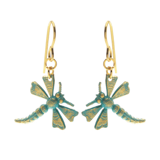 Retired - Teal Dragonfly Earrings