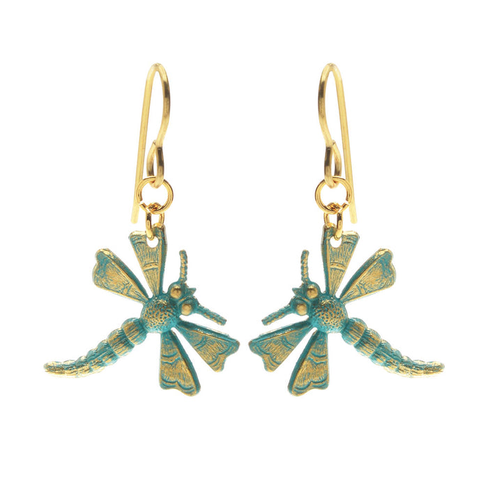 Retired - Teal Dragonfly Earrings