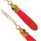 Retired - Crimson Drop Earrings