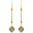 Retired - Deco Dahlia Earrings