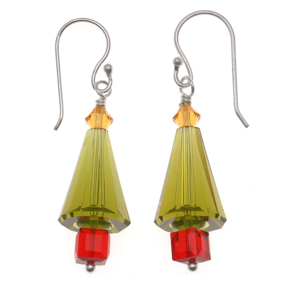 Retired - Pennsylvania Avenue Christmas Tree Earrings