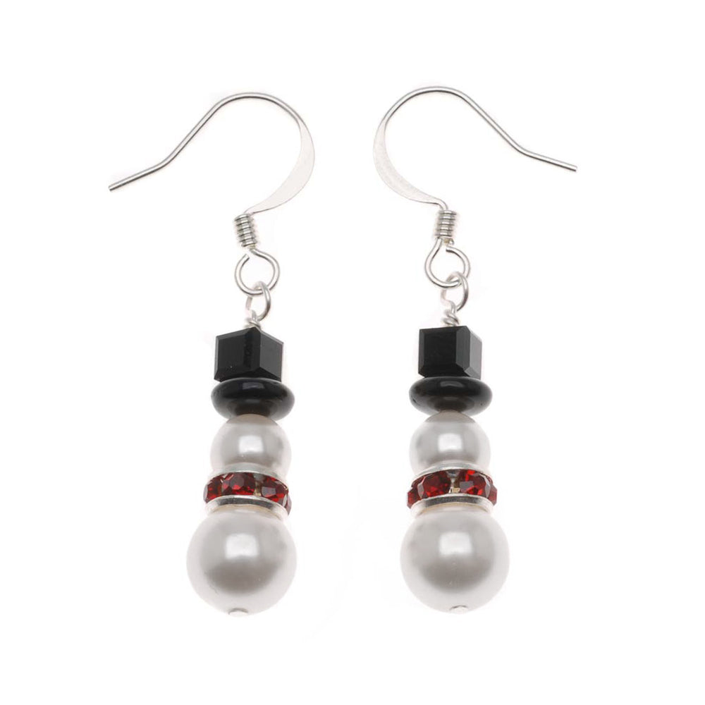 Retired - Chubby Little Snowman Earrings