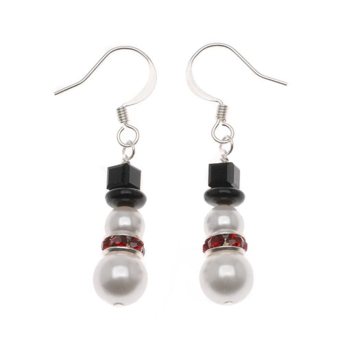 Retired - Chubby Little Snowman Earrings