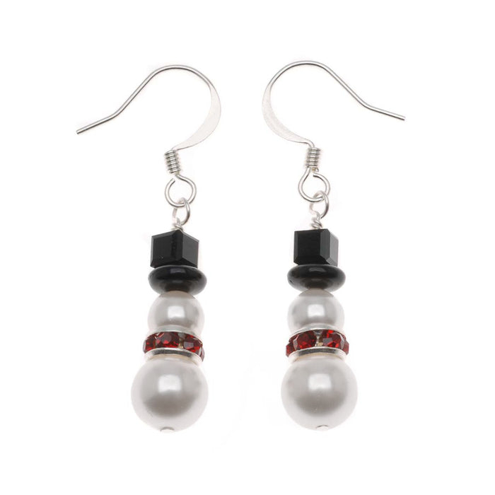 Retired - Chubby Little Snowman Earrings