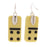 Retired - Graphic Floral Domino Earrings