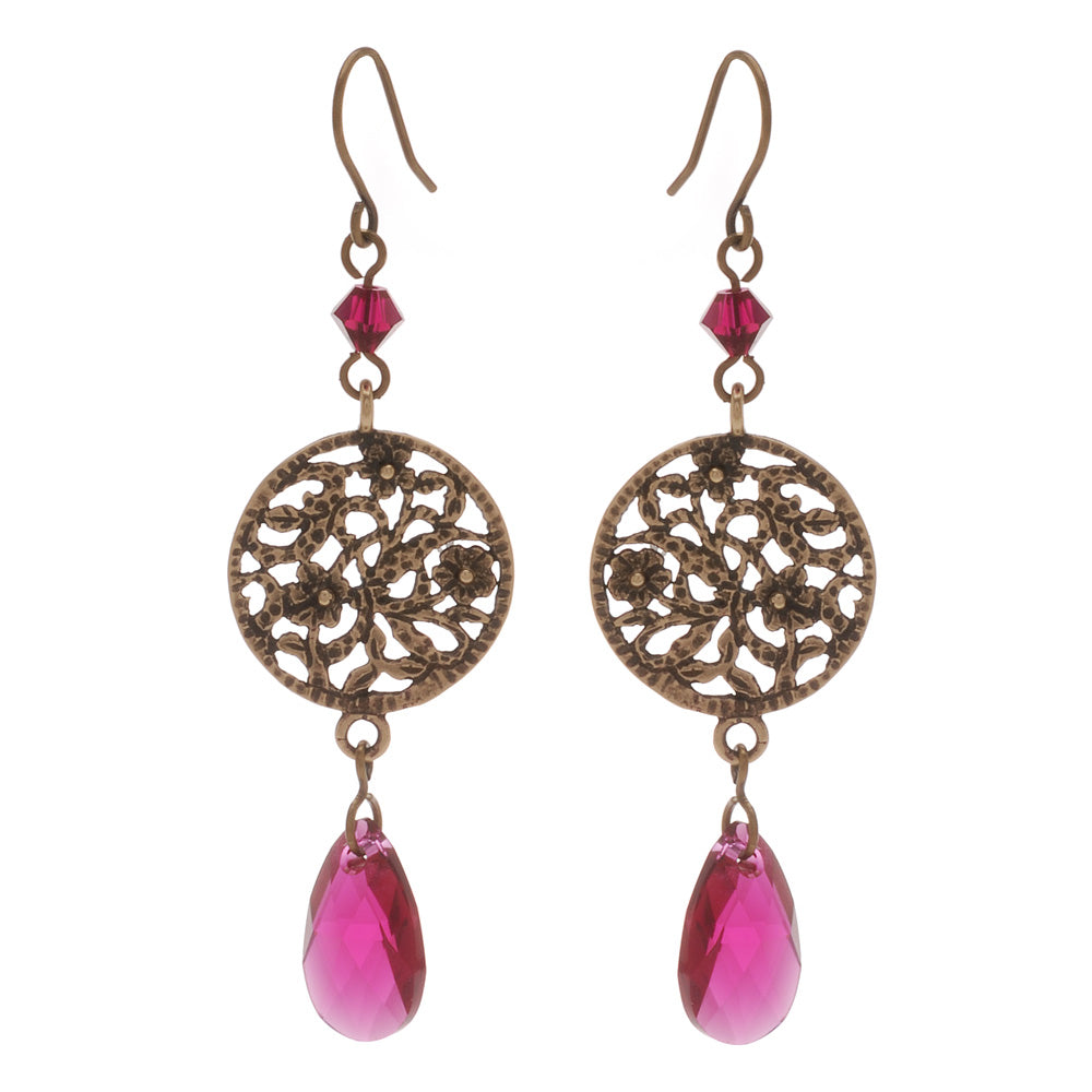 Retired - English Rose Earrings