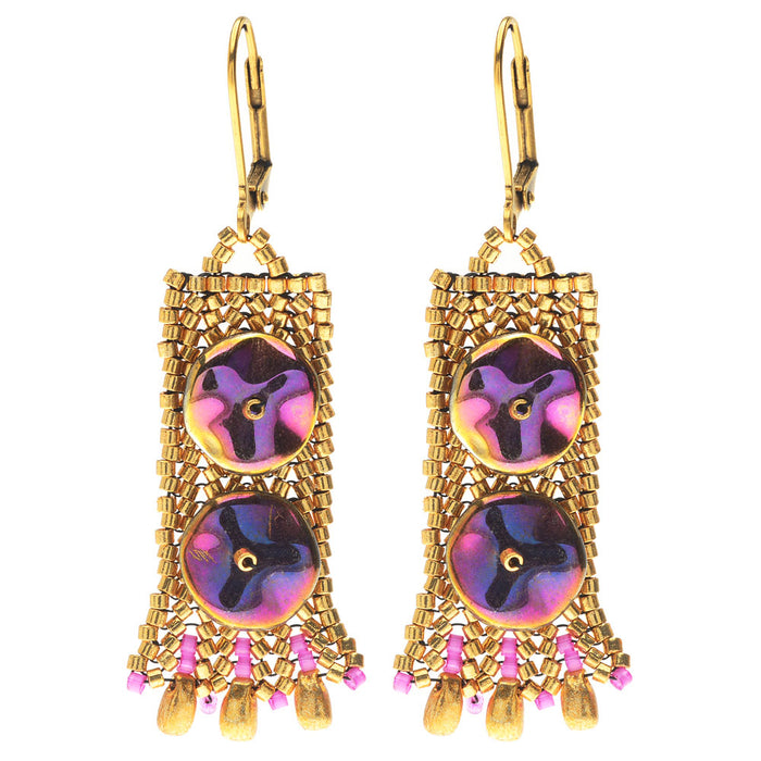 Retired - Gold Ripple Earrings