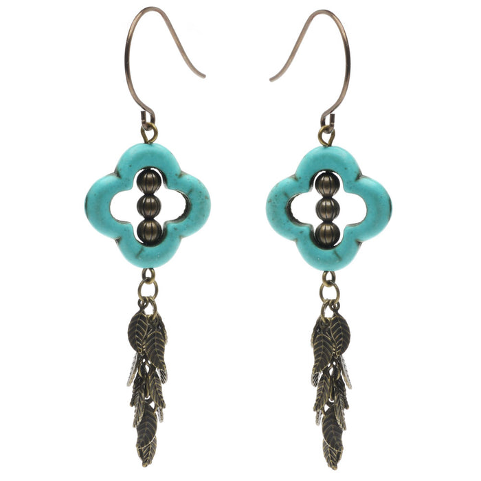 Retired - Antiqued Clover Earrings