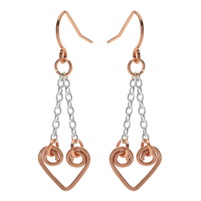 Heart Link Earrings