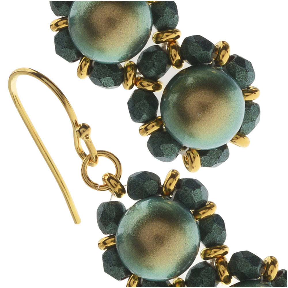 Retired - Green Sateen Earrings