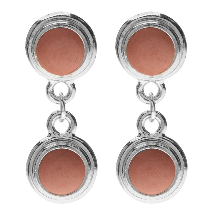 Retired - Peach Puff Earrings