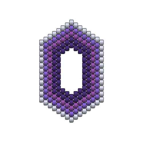 Ombre Window Earrings in Ultra Violet