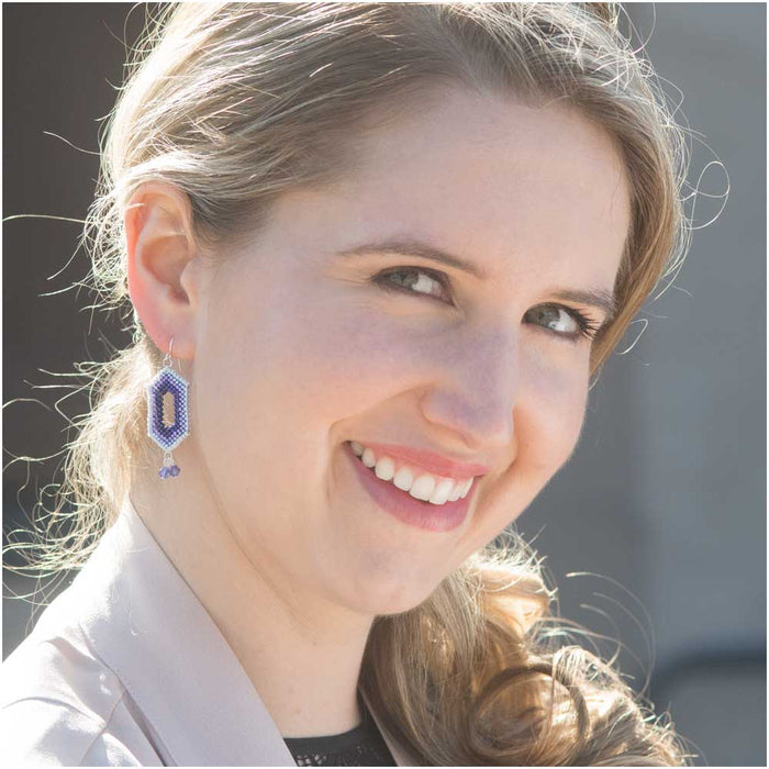 Ombre Window Earrings in Ultra Violet