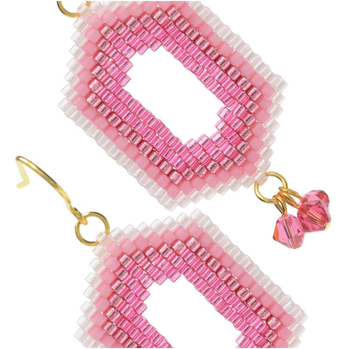 Retired - Ombre Window Earrings in Jelly Bean