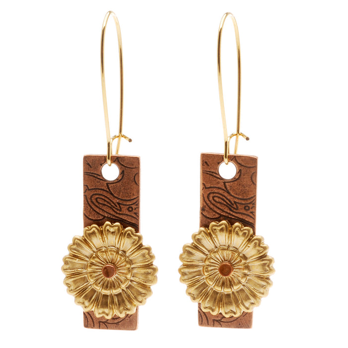 Retired - Embellished Marigold Earrings