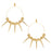 Retired - Gold Burst Basketball Wives Style Earrings